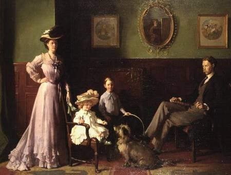William Orpen Group portrait of the family of George Swinton China oil painting art